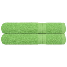 Berkfield Sauna Towels "FROGN" 2 pcs Apple Green 80x200 cm 360 gsm