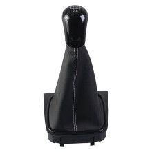 5 6 Speed Gear Shift Knob Shifter Lever Gaiter Boot Cover Collar for 6 MK5 MK6 2005 2006 2007-2014 5 Speed