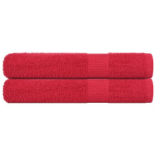 Berkfield Towels "FROGN" 2 pcs Red 100x200 cm 360 gsm