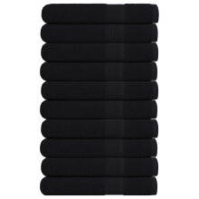 Berkfield Towels "FROGN" 10 pcs Black 100x200 cm 360 gsm