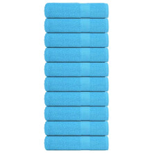 Berkfield Shower Towels "FROGN" 10 pcs Turquoise 70x140 cm 360 gsm