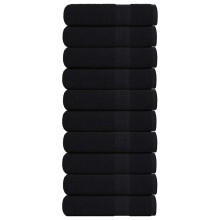 Berkfield Shower Towels "FROGN" 10 pcs Black 70x140 cm 360 gsm