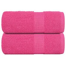 Berkfield Wash Towels "FROGN" 2 pcs Pink 30x30 cm 360 gsm