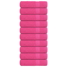 Berkfield Shower Towels "FROGN" 10 pcs Pink 70x140 cm 360 gsm