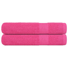 Berkfield Sauna Towels "FROGN" 2 pcs Pink 80x200 cm 360 gsm