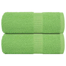 Berkfield Guest Towels "FROGN" 2 pcs Apple Green 30x50 cm 360 gsm