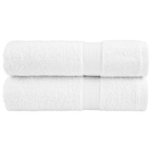 Berkfield Premium Bath Towels "SOLUND" 2 pcs White 100x150 cm 600 gsm