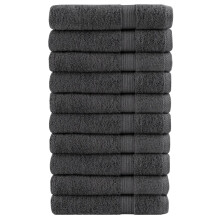 Berkfield Premium Towels "SOLUND" 10 pcs Anthracite 100x200 cm 600 gsm