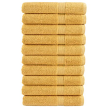 Berkfield Premium Towels "SOLUND" 10 pcs Gold 100x200 cm 600 gsm