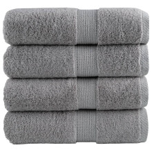 Berkfield Premium Wash Towels "SOLUND" 4 pcs Grey 30x30 cm 600 gsm