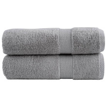 Berkfield Premium Hand Towels "SOLUND" 2 pcs Grey 50x100 cm 600 gsm