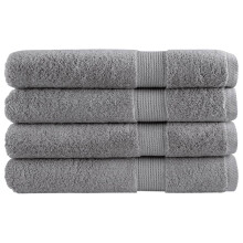 Berkfield Premium Towels "SOLUND" 4 pcs Grey 100x200 cm 600 gsm