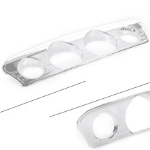 Motorcycle Round-Hole Gauge Cover Trim Frame for Touring Electra Glide Street Glide Ultra 2014-2025 Chrome