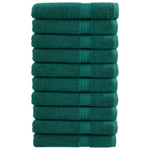 Berkfield Premium Sauna Towels SOLUND 10 pcs Green 80x200 cm 600 gsm