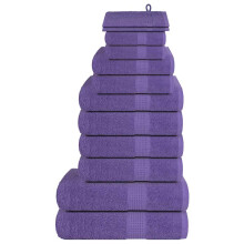 Berkfield 12 Piece Towel Set "FROGN" Purple 360 gsm