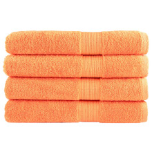 Berkfield Premium Towels SOLUND 4 pcs Orange 100x200 cm 600 gsm