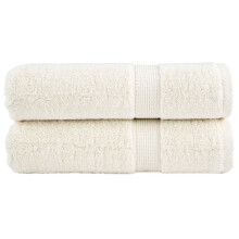 Berkfield Premium Shower Towels SOLUND 2 pcs Cream 70x140 cm 600 gsm