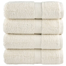 Berkfield Premium Wash Towels SOLUND 4 pcs Cream 30x30 cm 600 gsm