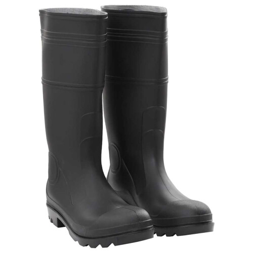 Berkfield Rain Boots Black Size 45 PVC