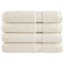 Berkfield Premium Towels SOLUND 4 pcs Cream 100x200 cm 600 gsm