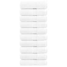 Berkfield Premium Wash Towels "SOLUND" 10 pcs White 30x30 cm 600 gsm
