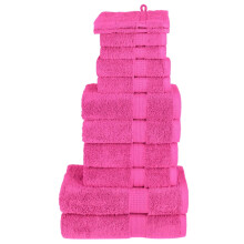 Berkfield 12 Piece Premium Towel Set SOLUND Pink 600 gsm