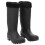Berkfield Rian Boots with Removable Socks Black Size 40 PVC 1