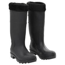 Berkfield Rian Boots with Removable Socks Black Size 39 PVC