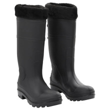 Berkfield Rian Boots with Removable Socks Black Size 38 PVC
