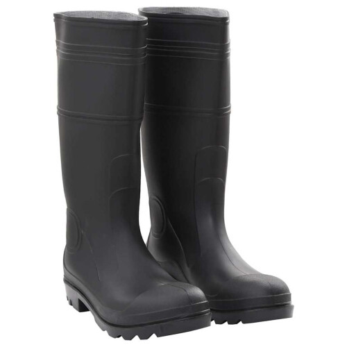 Berkfield Rain Boots Black Size 44 PVC