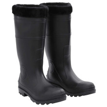 Berkfield Rian Boots with Removable Socks Black Size 43 PVC