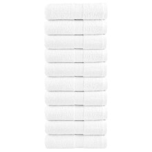 Berkfield Premium Guest Towels "SOLUND" 10 pcs White 30x50 cm 600 gsm