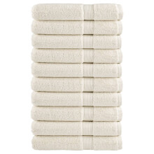 Berkfield Premium Sauna Towels SOLUND 10 pcs Cream 80x200 cm 600 gsm