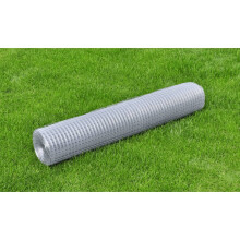 Berkfield Chicken Wire Fence Galvanised Steel 25x1 m Silver