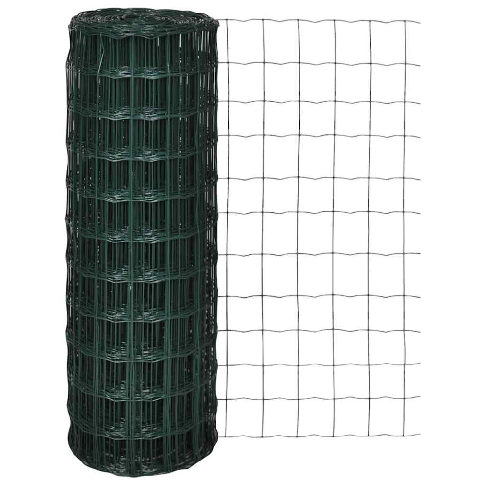 Berkfield Euro Fence Steel 10X1.5 M Green 3005643783546