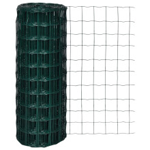 Berkfield Euro Fence Steel 10x1.0 m Green