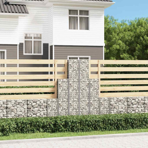 Berkfield 6 Piece Gabion Set Galvanised Wire