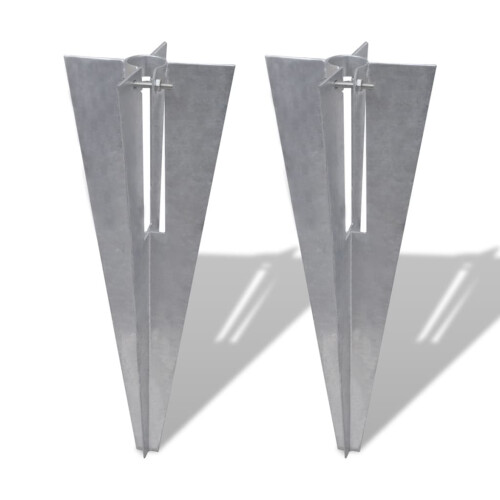 Berkfield Fence Post Spikes 2 pcs Steel