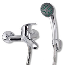 Berkfield Bath Shower Mixer Tap Kit Chrome