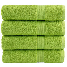Berkfield Premium Shower Towels SOLUND 4 pcs Apple Green 70x140 cm 600 gsm