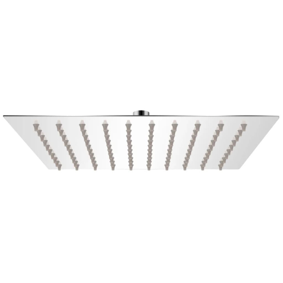 Berkfield Rain Shower Head Stainless Steel 20X20 Cm Square 3170510966541