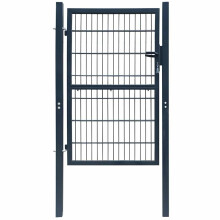 Berkfield 2D Fence Gate (Single) Anthracite Grey 100x180 cm