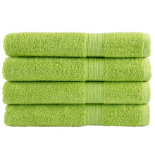 Berkfield Premium Sauna Towels SOLUND 4 pcs Apple Green 80x200 cm 600 gsm