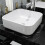 Berkfield Basin Square Ceramic White 39x39x13.5 cm 1