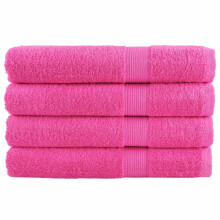 Berkfield Premium Sauna Towels SOLUND 4 pcs Pink 80x200 cm 600 gsm