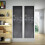 Berkfield Wall Sticker Blackboard 0.6 x 3 m 2 Rolls with Chalks 1