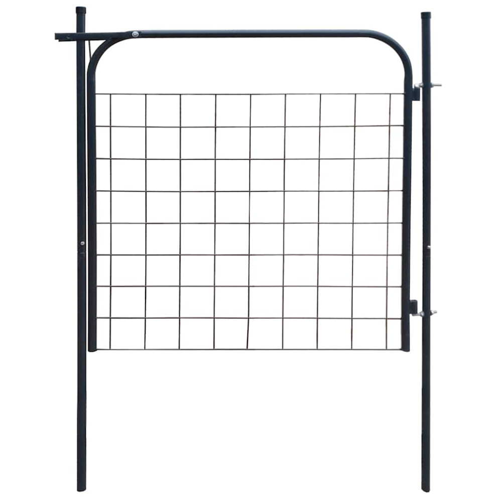 Berkfield Garden Fence Gate 100X100 Cm Anthracite 3201242127617