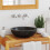 Berkfield Sink 40x12 cm Marble Black 1
