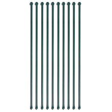 Berkfield Garden Posts 10 pcs 1 m Metal Green