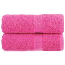 Berkfield Premium Guest Towels SOLUND 2 pcs Pink 30x50 cm 600 gsm